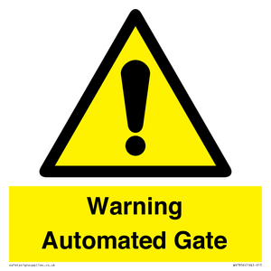 Warning Automated Gate